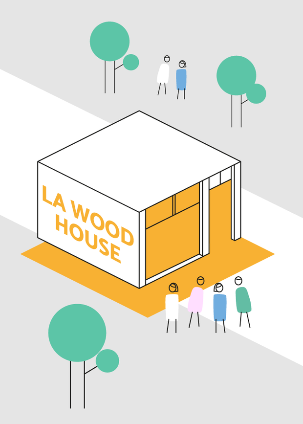 Wood House - Poste fixe